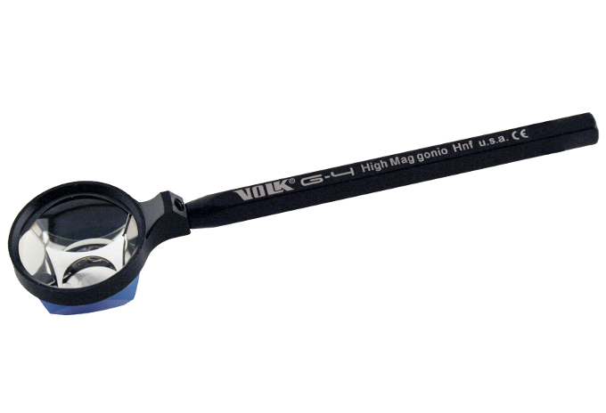 Volk G4 High Mag 4 Spiegel Kontaktglas - Gravur/ Ringgröße und Flange wählbar