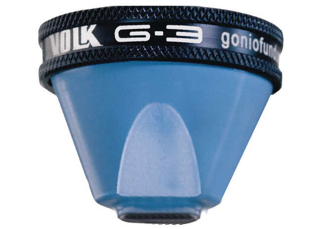 Volk G-3 Gonioskop Fundusglas MINI - indidviduelle Gravur möglich/Flange wählbar
