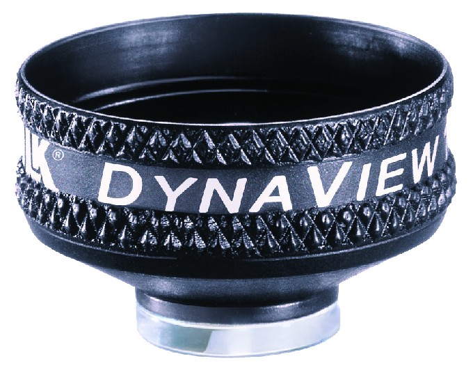 Volk indirektes vitreo Kontaktglas Dyna View 156 schwarz / Gravur möglich