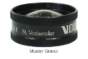 Volk 90D Lupe - freie Farbwahl / individuelle Gravur möglich