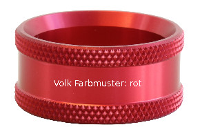 Volk 90D Lupe - rot / mit individueller Gravur
