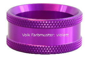Volk 90D Lupe - violett / ohne Gravur
