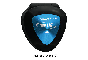Volk Kapsulotomie Lupe - schwarz/ mit individueller Gravur