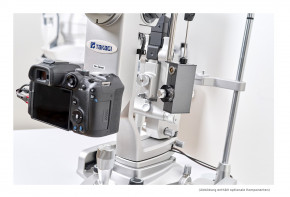 Takagi Foto-Spaltlampe 700GL mit Canon EOS R7